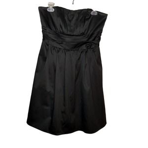 Black Strapless Cocktail/Bridesmaid Dress David's Bridal Style #83312